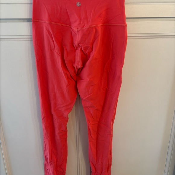 Lulu Lemon Vibrant Red High-Waisted Leggings - Picture 2 of 2